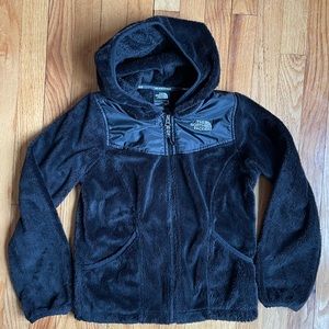 North Face Osolita zip with hood - Girls Black Size M (10-12)
